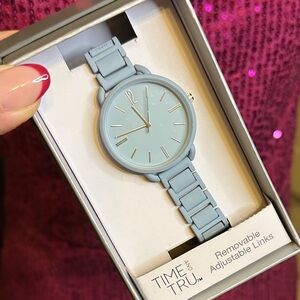 Time and Tru Women's Light Blue Watch
